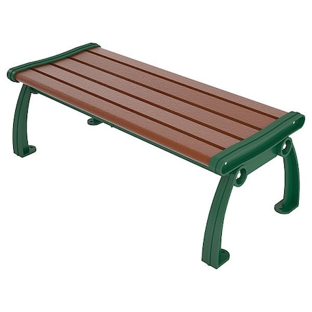 Ultrasite Outdoor Bench, 48 in L, Brown PB 4BROGFHERBAC