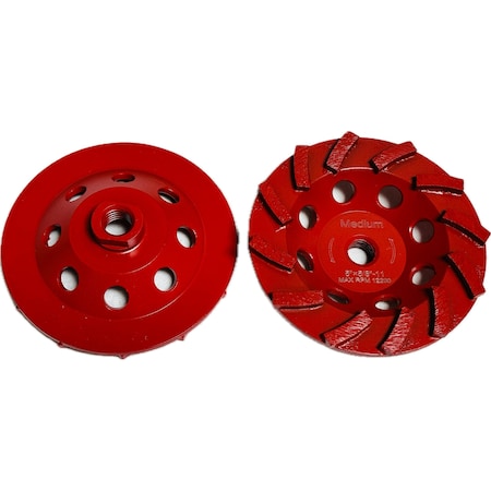 Vantage Product Turbo Segmented Cupwheel, Concrete Cutting, 5'', Medium STW512A3-M