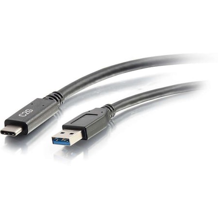 C2G 3FT USB 3.0 USB-C TO USB-A CABLE M/M - BLACK USB IF CERTIFIED 28831