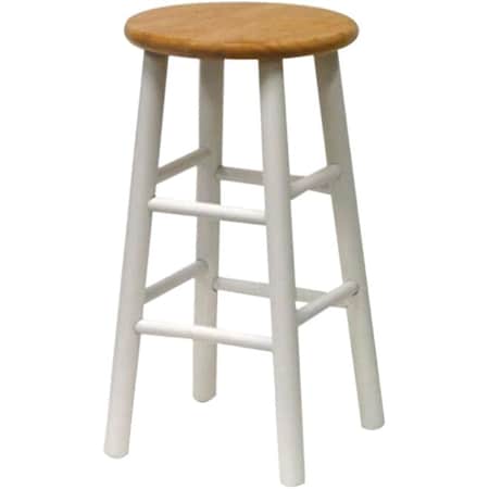 Winsome 84089 - 29 Inch Saddle Seat Stool - Single - Beech Solid - Composite Wood 84089