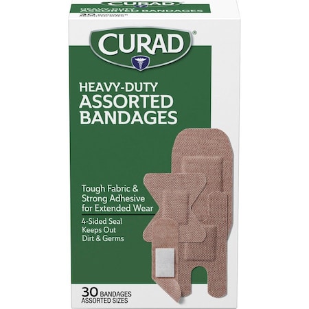 Curad Adhesive Bandage, Fabric Bandage, 24/CS CUR14924RB