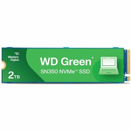 Western Digital WD Green SN350 WDS200T3G0C 2TB Solid State Drive - M.2 2280 Internal - PCI Express NVMe WDS200T3G0C
