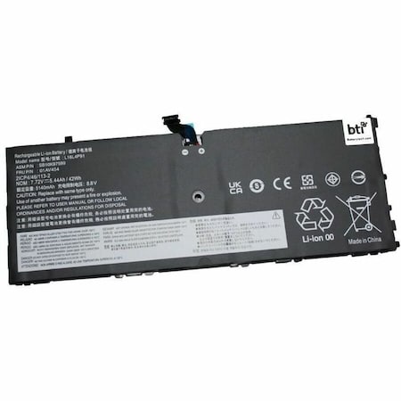 Battery Technology BTI 4-CELL 7.72V LI-ION NOTEBOOK BATTERY FOR LENOVO THINKPAD X1 TABL 01AV454-BTI