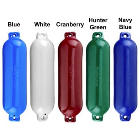 Taylormade-Adidas Taylor Made Hull Guard Inflatable Vinyl Fender - White - 6.5 in. x 23 in. 54331200