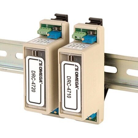 Omega Signal Conditioner: DIN Rail Mounting, 42 mm Overall Dp, 96 mm Overall Ht, 27 mm Overall Wd DRC-4710
