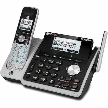 At&T Cordless Phone, 2-Line, Dual CID/Call Waiting ATTTL88102