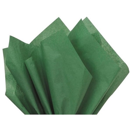 Nashville Wraps Holiday Green Color Tissue Paper, 20x30, 24 Soft Fold Sheets, 24PK CTQHG