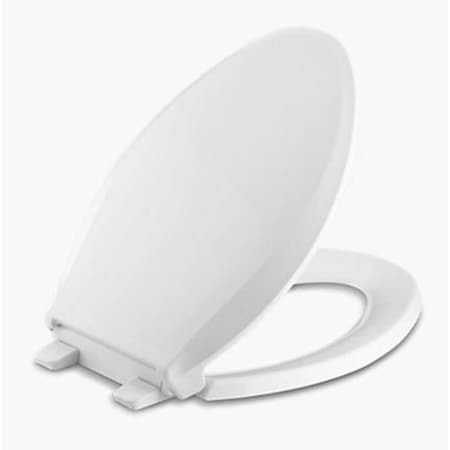 Kohler Kohler Cachet Slow Close Elongated White Plastic Toilet Seat 4636-RL-0