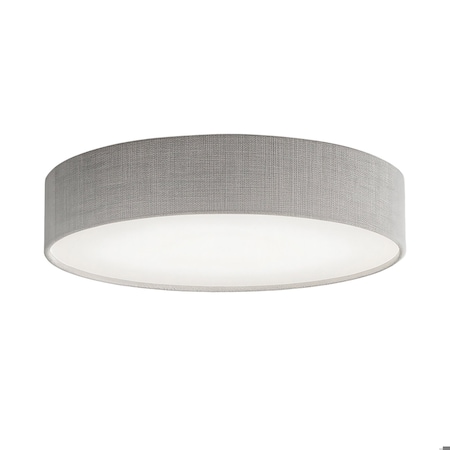 Afx Ashland LED Flush Mount - 16in Dia. - Grey Linen ALDF16LAJUDGY