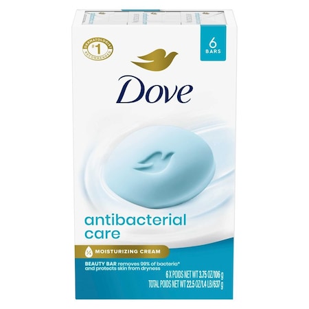 Dove Antibacterial Care Beauty Bar Soap, 22.5 Ounce, 12PK 64354135