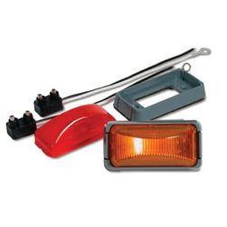 Custer Products 2.5 x 1.25 in. Amber Mounting Bracket Rectangular Light CUPG26A-K