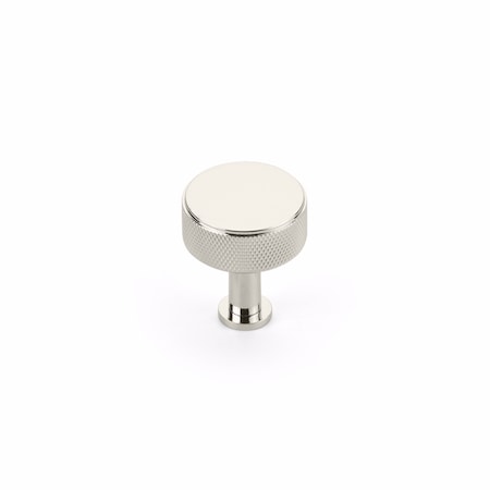 Schaub 1-1/4in Center to Center Pub House Knurled Cabinet Knob Polished Nickel Finish 5002-PN