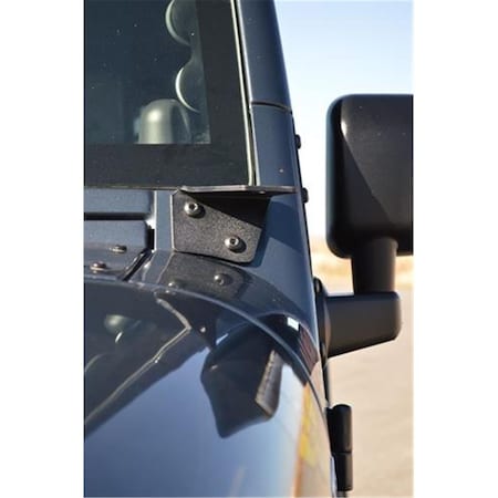 Overtime Lower Light Bracket for 2007-2016 JK Wrangler & Rubicon - Black OV2065381