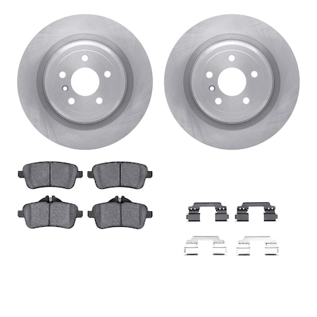 Dynamic Friction Co DFC Brake Rotor with 5000 Brake Pads and Hardware Kit 6512-63547