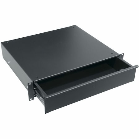 Middle Atlantic Utility Rack Drawer - 2RU - 2U Rack Height x 19" Rack Width - Black - Steel UD2