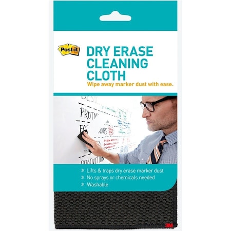Post-It reg DryErase Cleaning Cloth, White MMMDEFCLOTH
