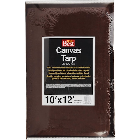 Do It Best 10 Oz. 10 Ft. x 12 Ft. Canvas Tarp TCR10010012T