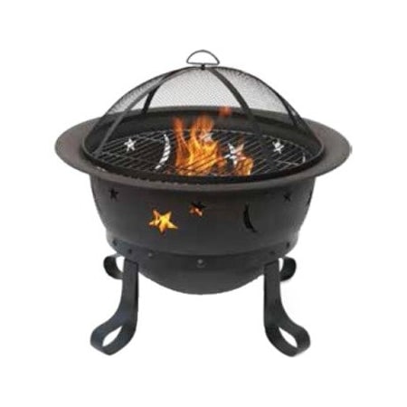 Uniflame Endless Summer WAD1081SP 30 Inch Bronze Fire Bowl With Moons And Starzs WAD1081SP
