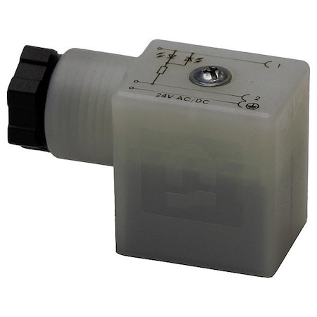 Numatics Solenoid Coil Connector, 24V DC, 2 Pin 230-365