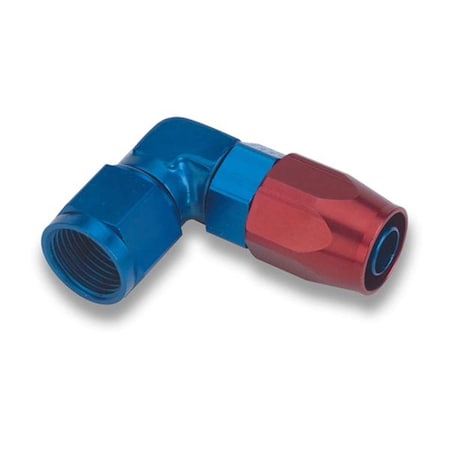 Earls AT809008ERL 90 deg Ano-Tuff -8 AN Low Profile Hose End EARAT809008ERL