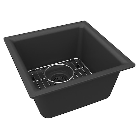 Elkay Sink, 15 3/4 in W x 15 3/4 in L x 7 3/4 in H ELG1616MB0C