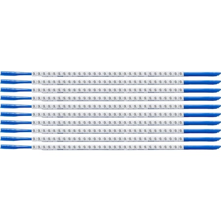 Brady ClipSleeve Wire Markers Size 07 Nylon 18 AWG - 18 AWG, 9 Pack of 300 Each, 300PK SCN07-9