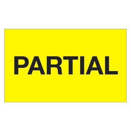 Tape Logic Label, Partial, 3x5 DL1123