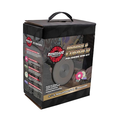 Renegade Products Usa Brass & Copper Polishing Mini Kit LFGRPKR-MK-CBP