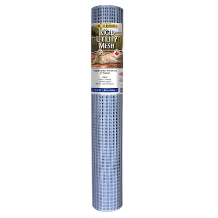 Better Barriers Rigid, Utility Mesh, 3ft.x15ft., Silver HC 315