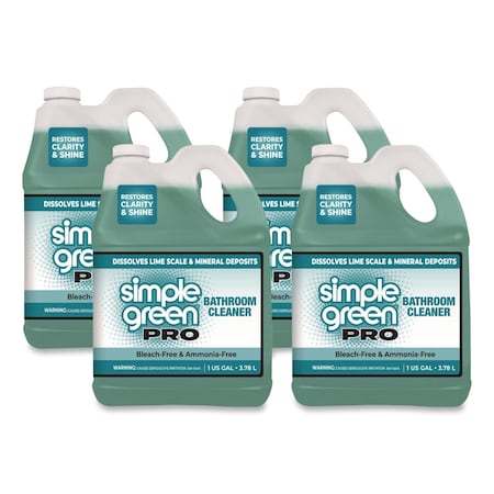 Simple Green Pro Bathroom Cleaner, 1 gal Bottle, 4PK 1710100451128