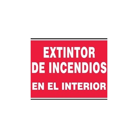 Accuform SAFETY SIGN FIRE EXTINGUISHER INSIDE FRMFXG425VS