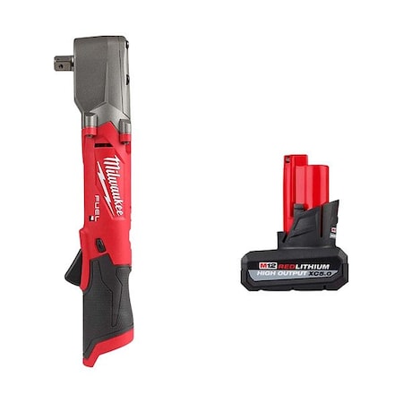 Milwaukee Tool M12 FUEL Impact Wrench+M12 XC5.0 Battery 2565P-20, 48-11-2450