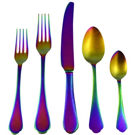 Mepra Dolce Vita Pewter Rainbow Flatware  Set - 20 Pcs. 106422020PA