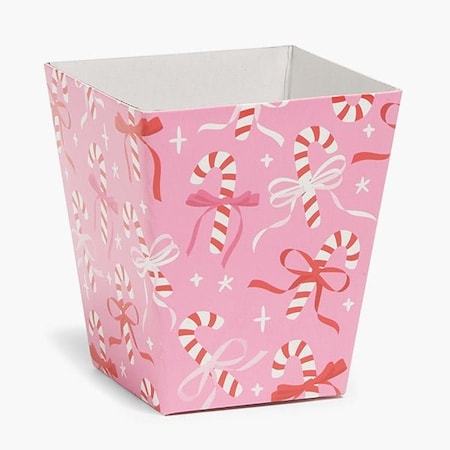 Nashville Wraps Candy Canes & Ribbons Sweet Treat Box, 4x4x4.5, 6PK 45530