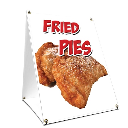 Signmission Fried Pies, 24 Inch x 18 Inch A-frame Yard Sign, Plastic Sign SBC-1824-Fried Pies