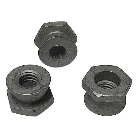 Zoro Select Breakaway Nut, 3/8"-16, Steel, PK5 171220