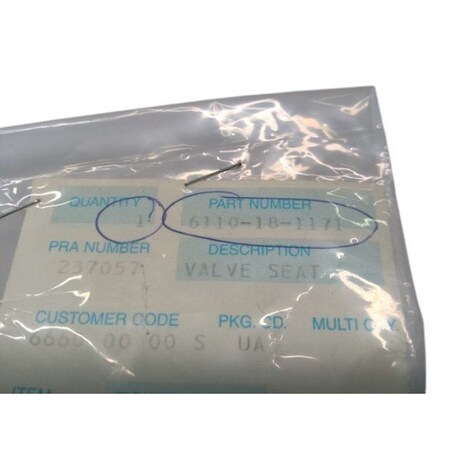 Komatsu VALVE SEAT, KOMATSU OEM 6110-18-1171 6110-18-1171