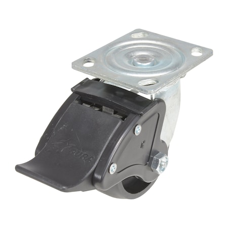 Vestil Glass Filled Nylon Swivel With Total Brake Caster 4 In. Diameter x 2 In. Width 800 lb Black CST-VE-4X2GFN-SWTB