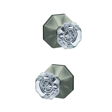 Schlage Residential Schlage Custom Alexandria Glass Knob with Rosewood Rose Passage and Privacy Lock with 16600 FC21ALX619RWD