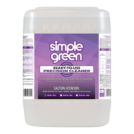 Simple Green Precision Cleaner, Pail, 5 gal, Unscented 0100200107005