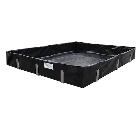 Black Diamond 12'x36'x1' L-Bracket Economy Spill Berm, Black BD-1236-AL-L