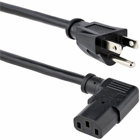 Startech.Com 3ft Power Cord, NEMA 5-15P to Angled C13 PXT101L3