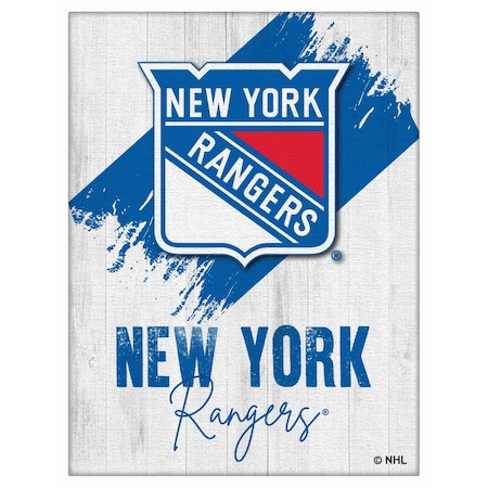 Holland Bar Stool Co New York Rangers 15 in. x 20 in. Canvas Wall Art LCnvs