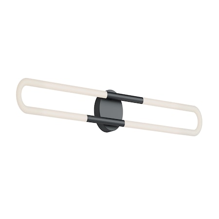 Afx Adel 36in LED Vanity, Black ADEV3604LAJUDBK