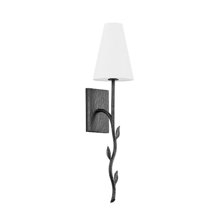 Troy Lighting Elwyn 1 Light Wall Sconce 6 In. Black Iron B1925-BI