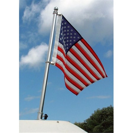 Bookazine 18 in. Stainless Steel Flag Pole Kit TI3711432