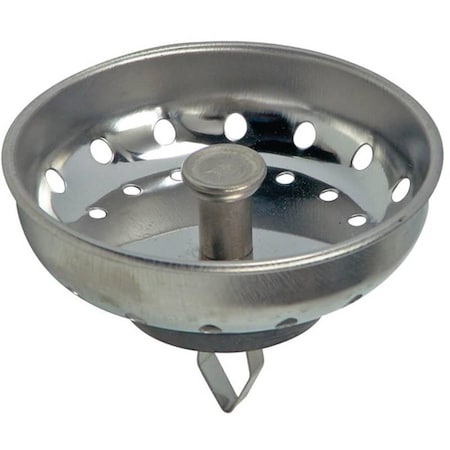Templeton Universal Basket Strainer with Arrow Clip - Stainless Steel - Chrome Plated TE3673479