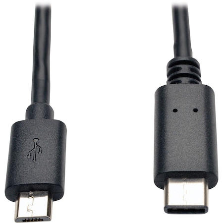 Tripp Lite USB 2.0 HI-SPEED CABLE MICRO-B MALE TO USB-C MALE 6FT U040-006-MICRO