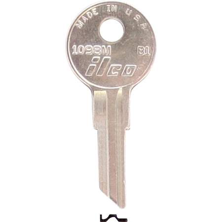 Ilco Briggs B1 Nickel Plated Lawn Mower Key 1098M, 10PK IAL2830214B