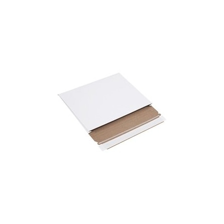 Bubblefast 100-10 x 7 3/4 x 1'' White Stayflats Gusseted Mailers, 100PK BFRM1G